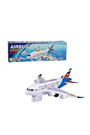 Oyuncak Uçak Airbus A380 Sesli Işıklı Hareketli Pilli Oyuncak Uçak