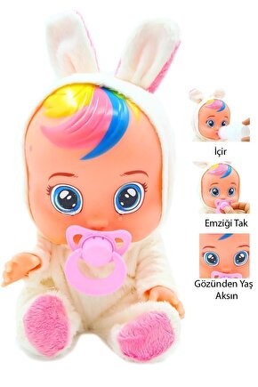Beyaz Ve Pembe Renk Ağlayan Ve Konuşan Et Bebek