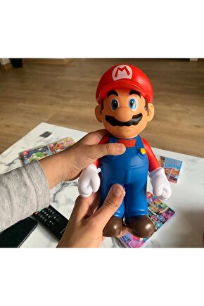 Süper Mario Bros oyuncaklar Mario Anime figürleri 23 cm