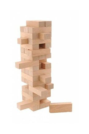 Jenga 54 Parça Ahşap Denge Zeka Ve Strateji Oyunu