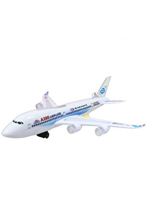 A380 Oyuncak Sesli Hareketli Pilli Işıklı Yolcu Uçak