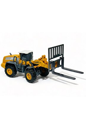 forklift kırılmaz oyuncak metal uçlu inşaat iş makinası 22cm