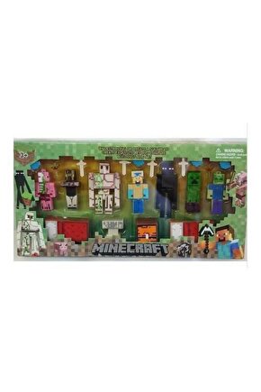 Minecraft Figür Oyuncak Seti 21 Parça Mega Boy