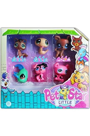 Neşeli Minişler 6lı Miniş Ailesi Oyuncak Pet Star 6lı Miniş Koleksiyonu