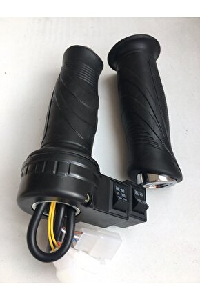 E Bike Geri Vitesli Gaz Kolu 8 Kablolu 3 Soket