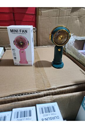 Taşınabilir Usb Şarjlı 3 Kademeli Sessiz Mini Fan Pervaneli Soğutucu Küçük Vantilatör