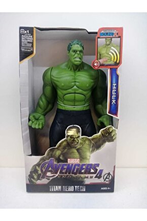 Sesli Işıklı Büyük Boy Hulk Karakter Figür Oyuncak 25 Cm