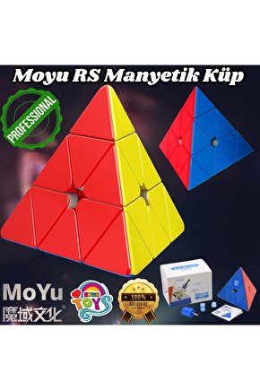 Orijinal MoYu Piramit RS Manyetik Çift Modülasyon Küp - Moyu Speed Cube - Moyu RS Piramit Zeka Küpü