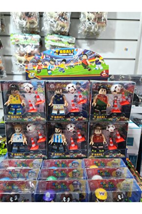 LE.GO UYUMLU FUTBOL CU FİGÜR 6 LI
