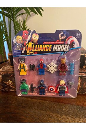 MINI LEGO SETİ 6 LI AVENGERS FİGÜR SETİ