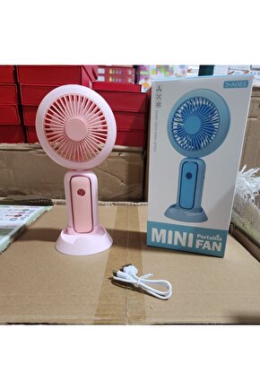 Taşınabilir Mini Fan Soğutucu Masa Üstü Vantilatör Usb Şarjlı Pratik