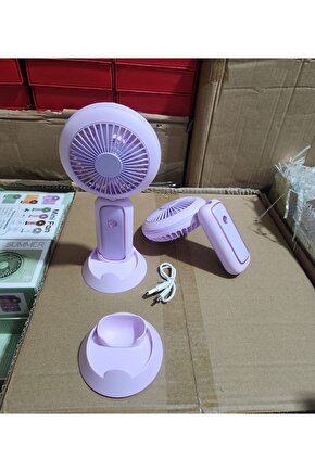 Taşınabilir Mini Fan Soğutucu Masa Üstü Vantilatör Usb Şarjlı Pratik