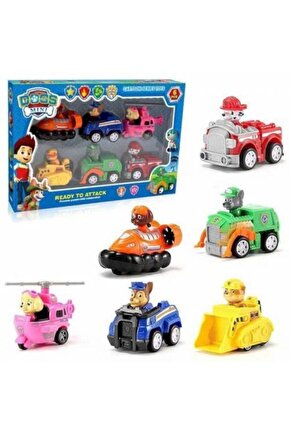 Paw Patrol 6 Araçlı Figürlü Set Paw Patrol Araçlı Figürlü Set 6 Lı