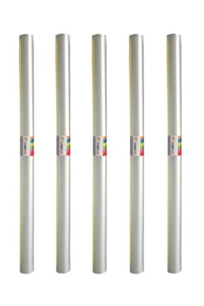 Şeffaf Rulo Defter Kabı Beyaz 40 Cm X 1.5 Mt 5li