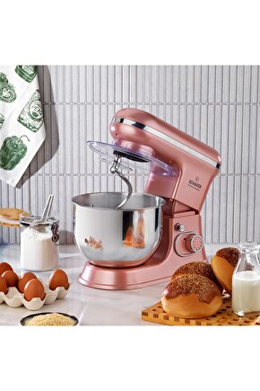 Prochef Master Stand Mikser-kırmızı altın
