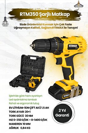 RTM350 Şarjlı Matkap