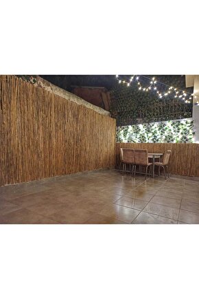 135CM Yükseklik X 200CM Genişlik Doğal Bambu Kamış Hasır Çit Dekoratif Bahçe Balkon ve Duvar Çiti .