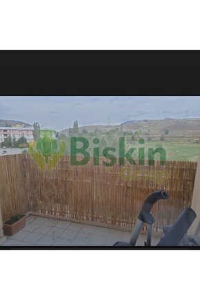 110 CM X 2 Metre Bambu Kamış Hasır Çit , Bahçe Balkon Gölgelik vb. Dekorasyon Doğal