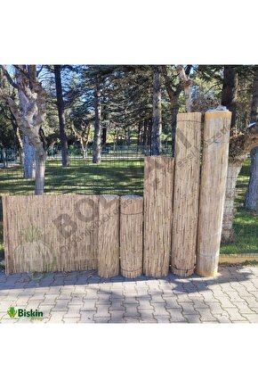 75cm X 200cm Afyonkarahisardan Misina Ipli Doğal Bambu Kamış Çit,bahçe Çiti,hasır Çit, Gölgelik