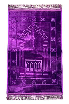 Seccade - Namaz Seccadesi - Peluş Seccade - Kaydırmaz Taban - 2 Adet