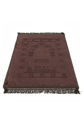 Soft Yumuşak Kadife Peluş Seccade Koyu Kahve