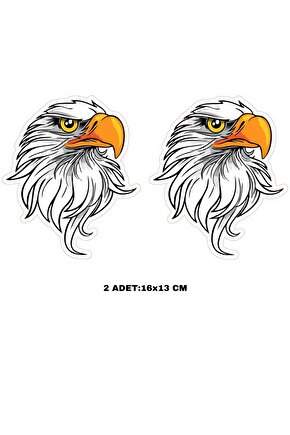 Kartal Sticker Çıkartma Motorsiklet Araba Leptop Dolap