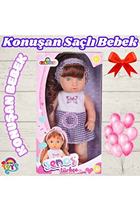 Senoş Saçlı Bebek - Türkçe Konuşan Senoş Et Bebek - Konuşan Bebek - Senoş Bebek - Saçlı Bebek - Kele