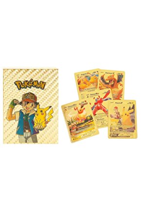 Lisanssız Pokemon Starter Cards Gold 55li Paket