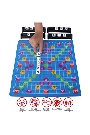 Kelime Üretme Oyunu Yerli Üretim Türkçe Scrabble Kelime Avı