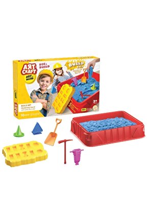 Inşaat Seti Kinetik Oyun Kumu (750 Gr.) - Art Craft Kinetik Kum Seti - Oyun Kumu - Art Sand Kumu