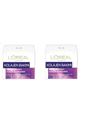 Kolajen Bakımı Kırışıklık Karşıtı Günlük Bakım Krem 2x50ml