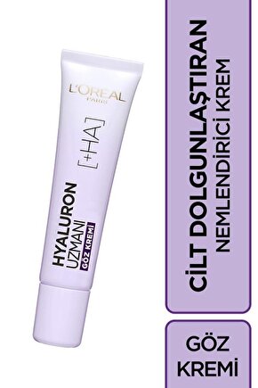 Hyaluron Uzmanı 15ml Cilt Dolgunlaştıran Nemlendirici Göz Kremi - Hyaluronik Asit