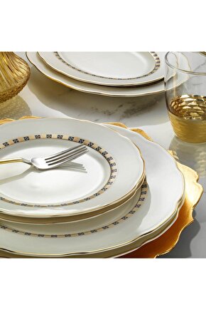Bone Olympos 62 Parça 8221 Desenli Yemek Takımı