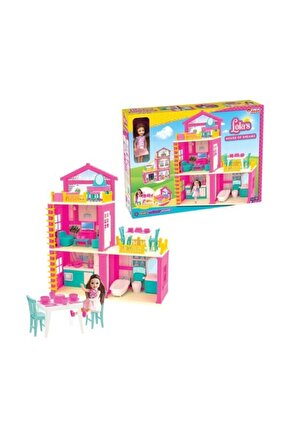Lolanın Aksesuarlı 3 Katlı Düşler Evi 1 Adet Mini Bebek