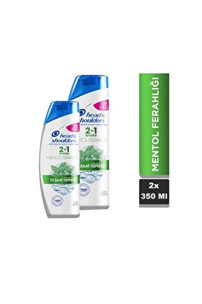 Head & Shoulders 350 Ml. 2-1 Mentol Ferahlığı 72 Saat Kepeksiz X 2 Adet