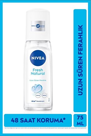Kadın Pump Sprey Deodorant 75ml, 48 Saat Ter Koruması, Uzun Süren Ferahlık, Okyanus Özleri Esansı