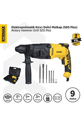 Rtm2290 Elektropnömatik Sds Plus Kırıcı Ve Delici 1050 W 3.0 Jul 26 Mm