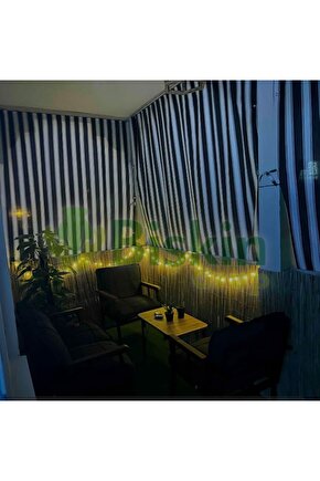 1Metre Yükseklik X 3 Metre Genişlik Bambu Kamış Hasır Çit Dekoratif Bahçe Balkon ve Duvar Çiti .