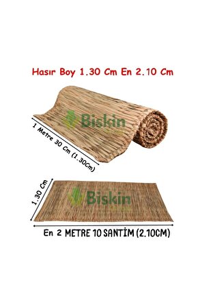 1.30x2.10 Metre Hasır Yer Hasırı Duvar Dekorasyonu Karavan Plaj Için Yer Hasırı Karavan Örtüsü