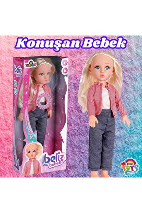Beliz Bebek - Türkçe Konuşan Beliz Bebek - Konuşan Bebek - Fonsiyonlu Bebek - Pembe