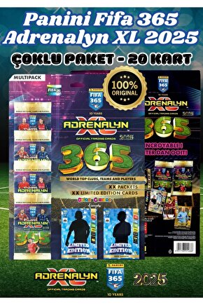 Panini FIFA 365 Adrenalyn XL 2025 Özel Çoklu Paket - Futbolcu Kartları - Trading Oyuncu Kartı - Fifa