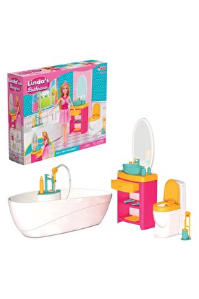 Lindanın Banyosu - Muhteşem Banyo Oyuncak - Eğlenceli Banyo Seti - Barbie Banyo Seti