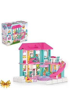 Milanın Miami Evi - Ev Oyuncak - Milanın Miami Ev Seti - Barbie Ev Seti - Rüya Evi - Oyun Evi