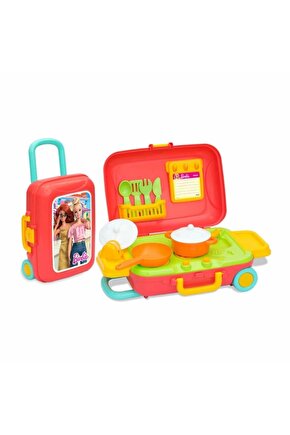 03478 Barbie Mutfak Set Bavulum -dede