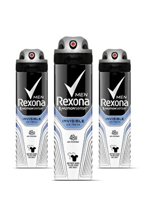 Erkek Deodorant Sprey Invisible Ice Fresh 150 ml X 3 Adet
