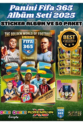 Panini FIFA 365 2025 Albüm Başlangıç Paketi ve Stickers - Futbolcu Çıkartmaları - Trading Futbolcu O