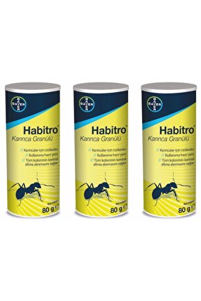 3 Ad. Habitro Karınca Ilacı Yemi 3x80 gr