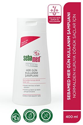 Besleyici ve Onarıcı Etkili Normal ve Kuru Saç Tiplerine Uygun Her Gün Kullanım Şampuan 400 ml