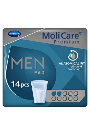 Molicare Premium Men Pad 2 Damla Erkek Mesane Pedi Aktif Koruma 14 Lü