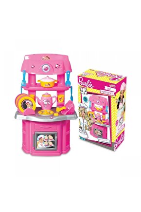 Barbie Şef Mutfak Set Kız Çocuk Oyuncak Mutfak Seti-01503